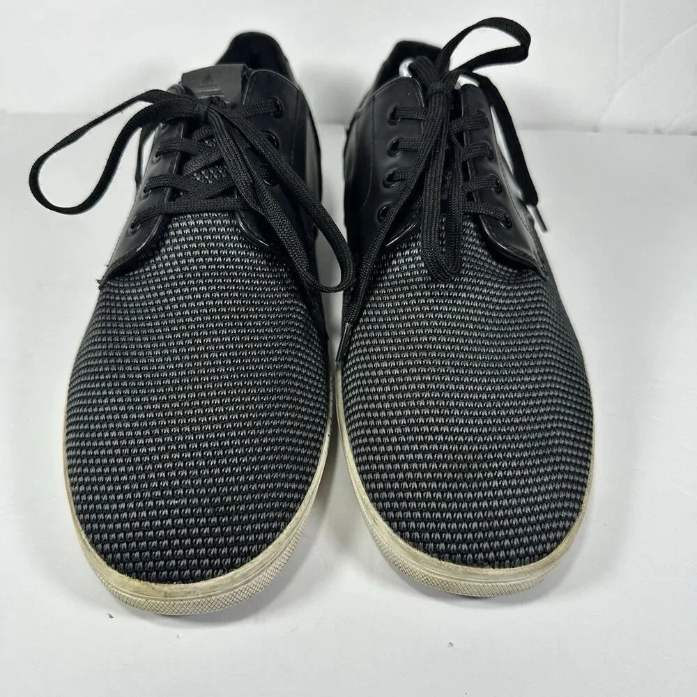 ALDO Men’s Black Leather & Mesh Low Top Sneakers Shoes - Size 11 US / 44 EUR